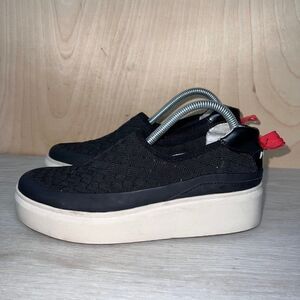 Franco Sarto Lin 2 Slip-on Platform Sneakers Black/Cream Women's 6